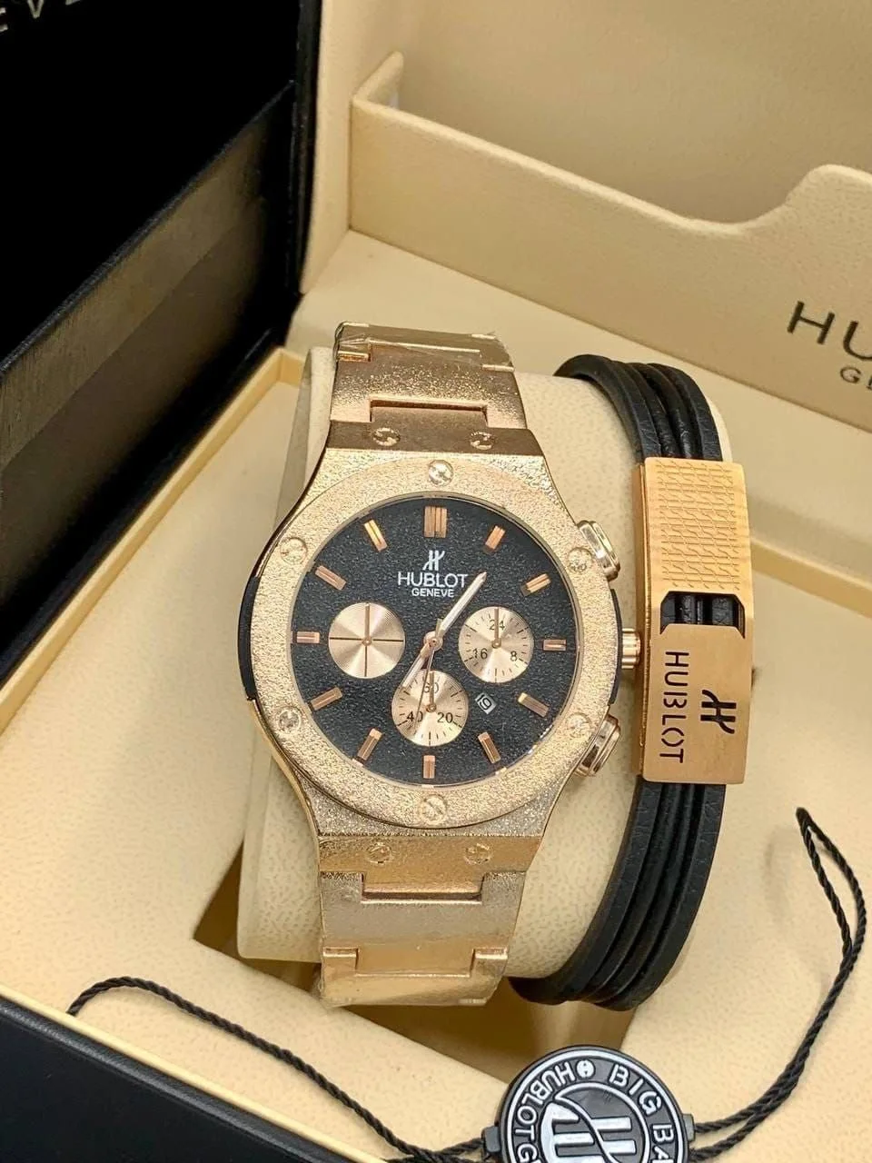 Adorable hublot and braclet set